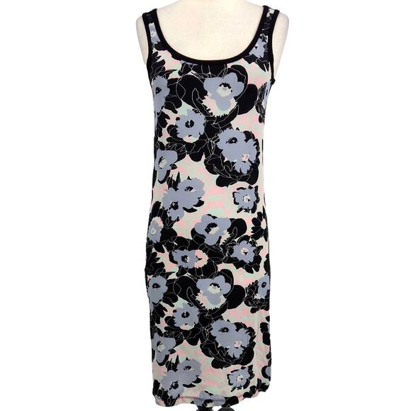 Sonia Rykiel Silk & Jersey Floral Tank Dress - Picture 1 of 5